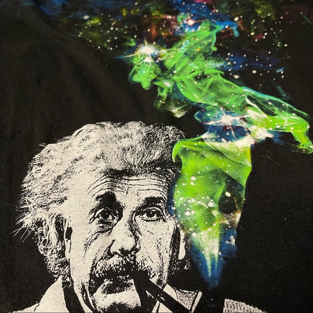 Albert Einstein Black Graphic Tee - image 5